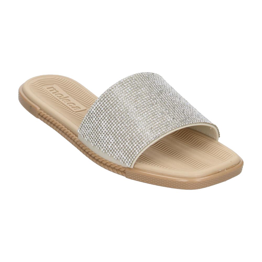 Foto 5 pulgar | Sandalias Moleca Plateado Para Mujer [mle57] Plateado