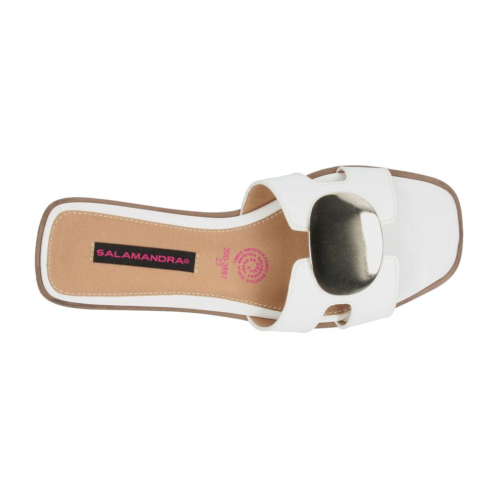 Foto 9 pulgar | Sandalias Salamandra Blanco Para Mujer [sal97] Blanco
