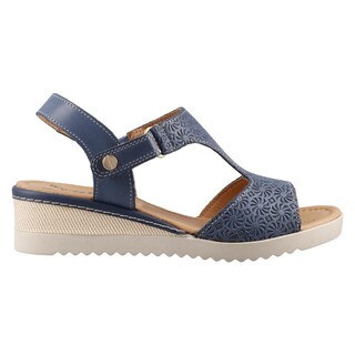 Foto 1 | Sandalia Playa Caribe 25692 Azul Para Mujer Casual Confort Talla 22 A 27 E