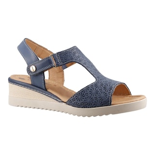 Foto 2 | Sandalia Playa Caribe 25692 Azul Para Mujer Casual Confort Talla 22 A 27 E
