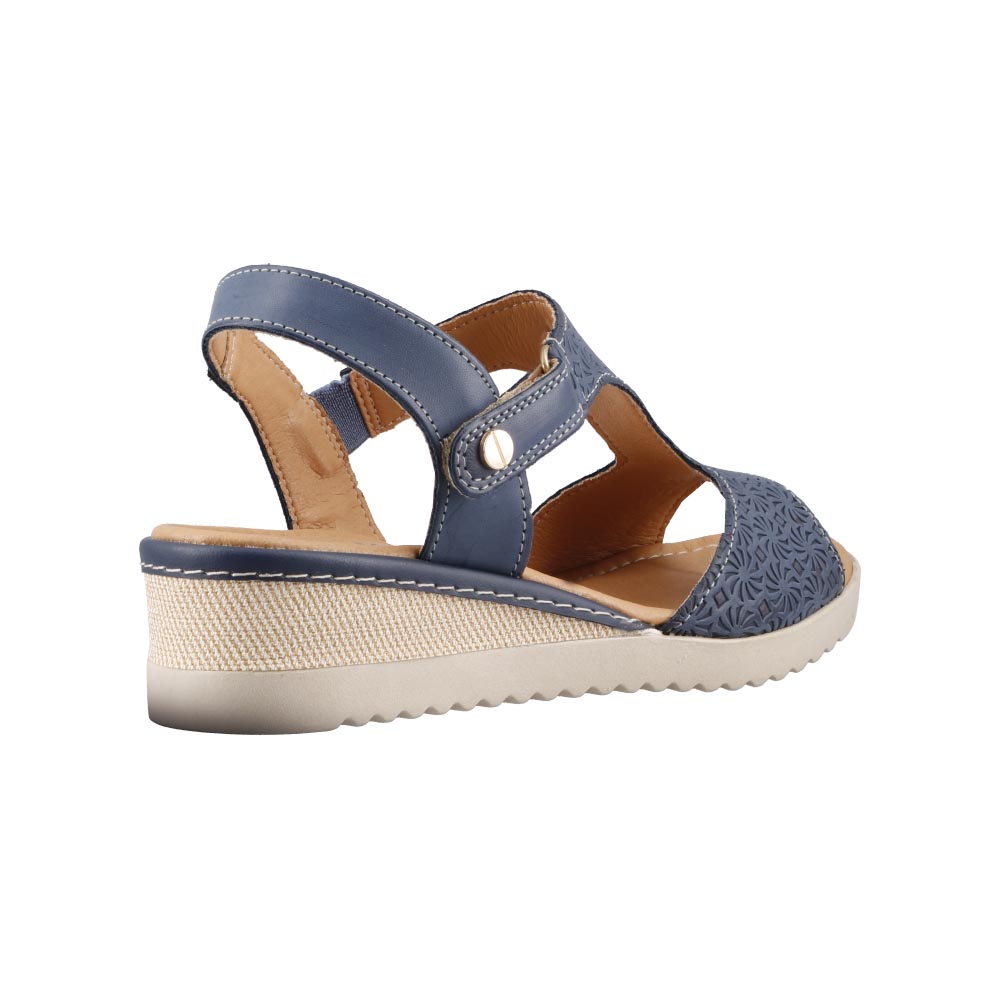 Foto 3 | Sandalia Playa Caribe 25692 Azul Para Mujer Casual Confort Talla 22 A 27 E