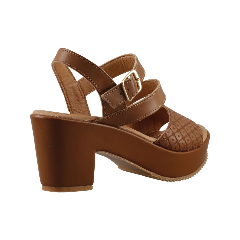 Foto 4 pulgar | Sandalia Playa Caribe 6686 Topo Sandalia De Vestir Mujer Casual Tacon Ancho Talla 22 A 27 E
