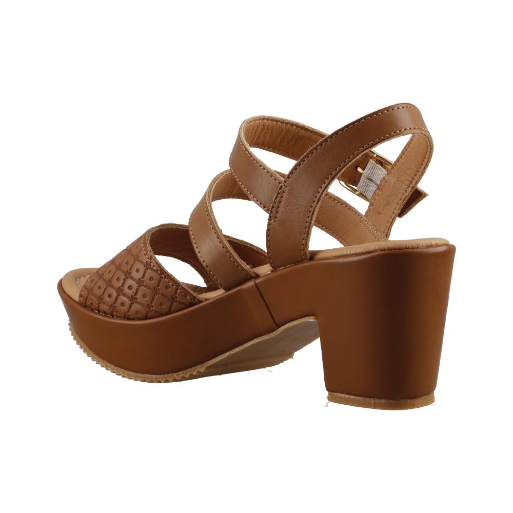 Foto 5 pulgar | Sandalia Playa Caribe 6686 Topo Sandalia De Vestir Mujer Casual Tacon Ancho Talla 22 A 27 E