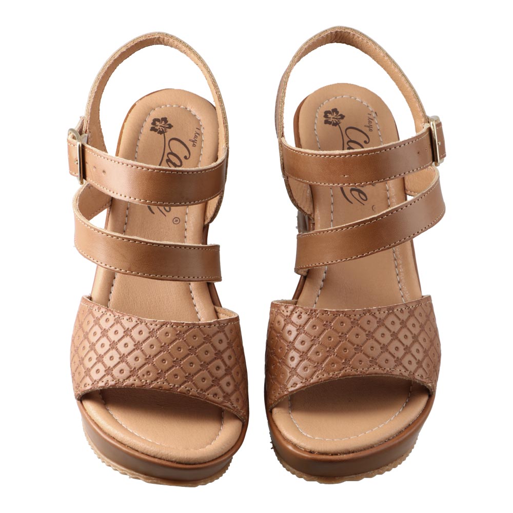 Foto 7 pulgar | Sandalia Playa Caribe 6686 Topo Sandalia De Vestir Mujer Casual Tacon Ancho Talla 22 A 27 E