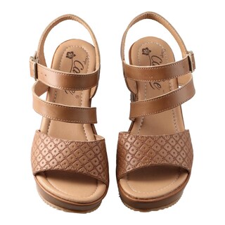 Foto 6 | Sandalia Playa Caribe 6686 Topo Sandalia De Vestir Mujer Casual Tacon Ancho Talla 22 A 27 E