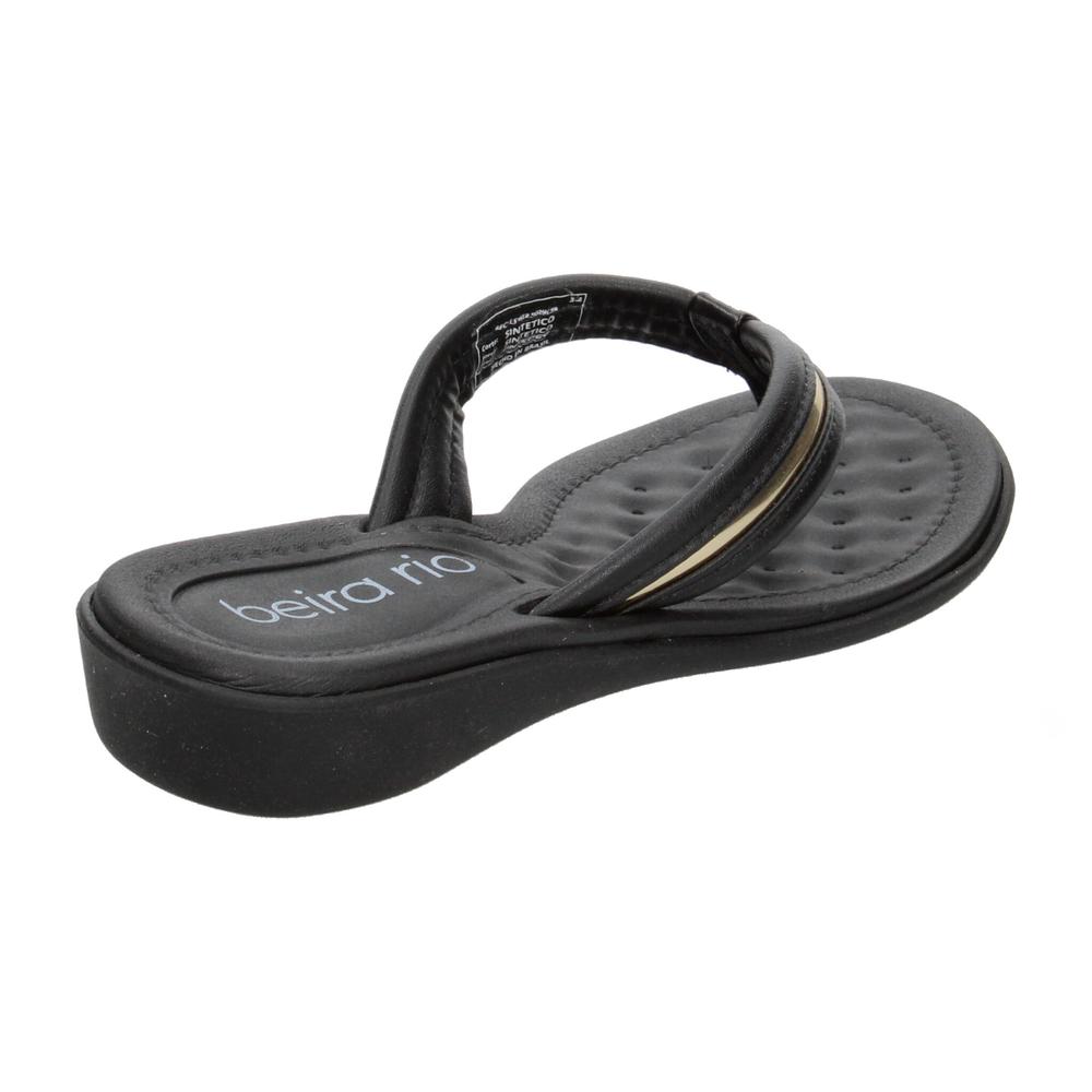 Foto 4 pulgar | Sandalias Beira Rio Negro Para Mujer [bei105] Negro