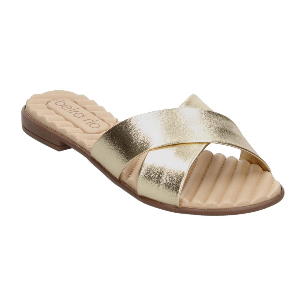 Foto 5 pulgar | Sandalias Beira Rio Dorado Para Mujer [bei100] Dorado