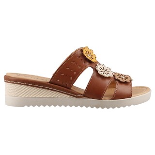 Foto 1 | Sandalia Playa Caribe 25689 Ladrillo Para Mujer Casual De Piso Comoda Talla 22 A 27 E