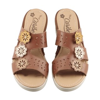 Foto 6 | Sandalia Playa Caribe 25689 Ladrillo Para Mujer Casual De Piso Comoda Talla 22 A 27 E