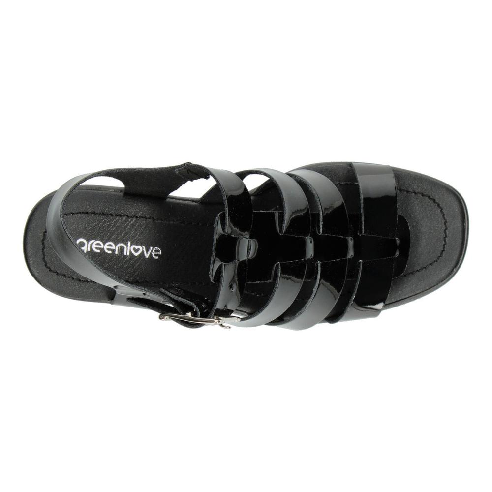 Foto 9 pulgar | Sandalias Green Love Negro Para Mujer [gre70] Negro