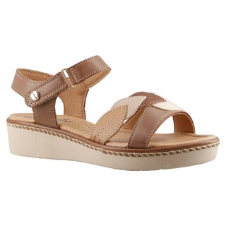 Foto 2 | Sandalia Playa Caribe 16681 Adobe Para Mujer Confort Casual Talla 22 A 27 E