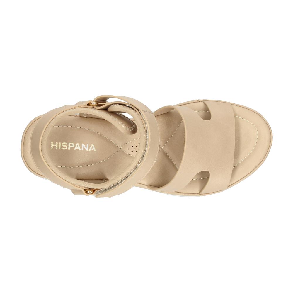 Foto 9 pulgar | Sandalias Hispana Beige Para Mujer [his169] Beige