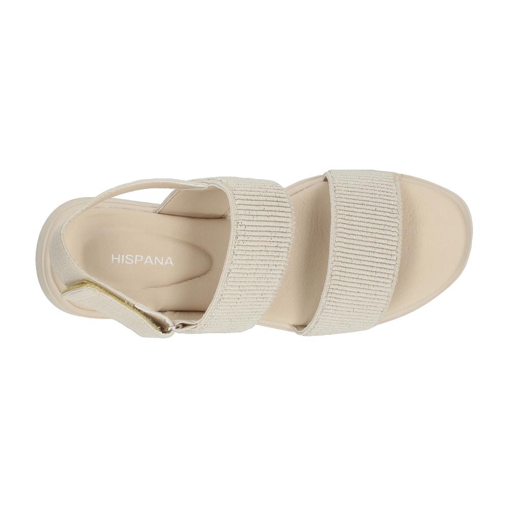 Foto 9 pulgar | Sandalias Hispana Beige Para Mujer [his176] Beige