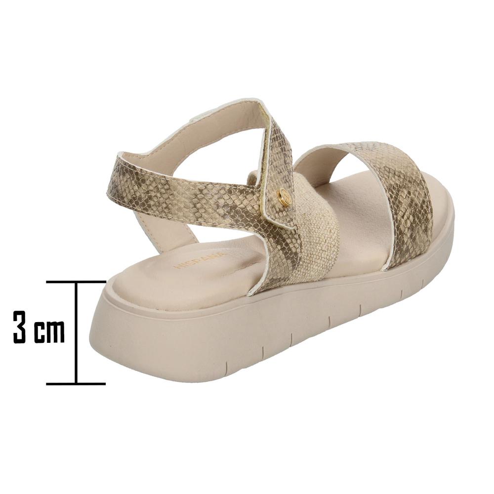 Foto 4 pulgar | Sandalias Hispana Beige Para Mujer [his177] Beige