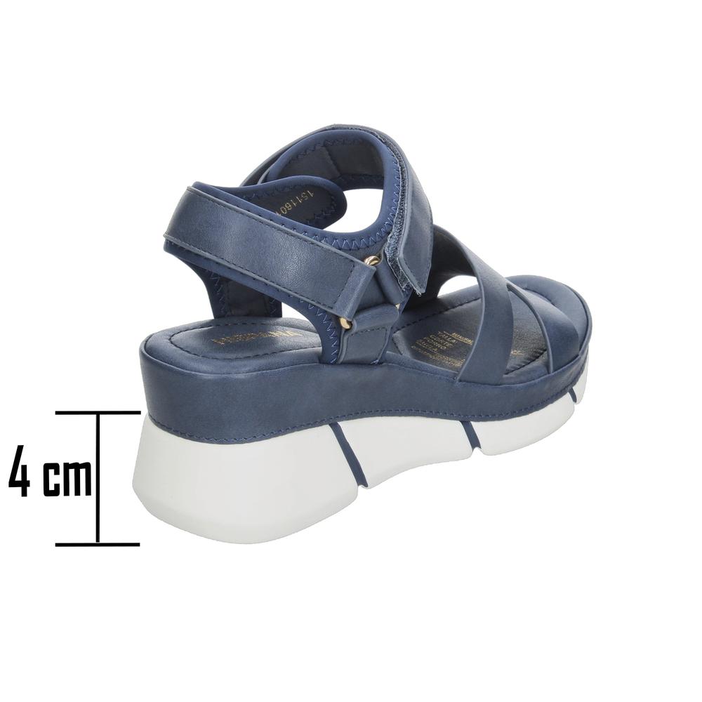 Foto 4 pulgar | Sandalias Hispana Azul Para Mujer [his168] Azul