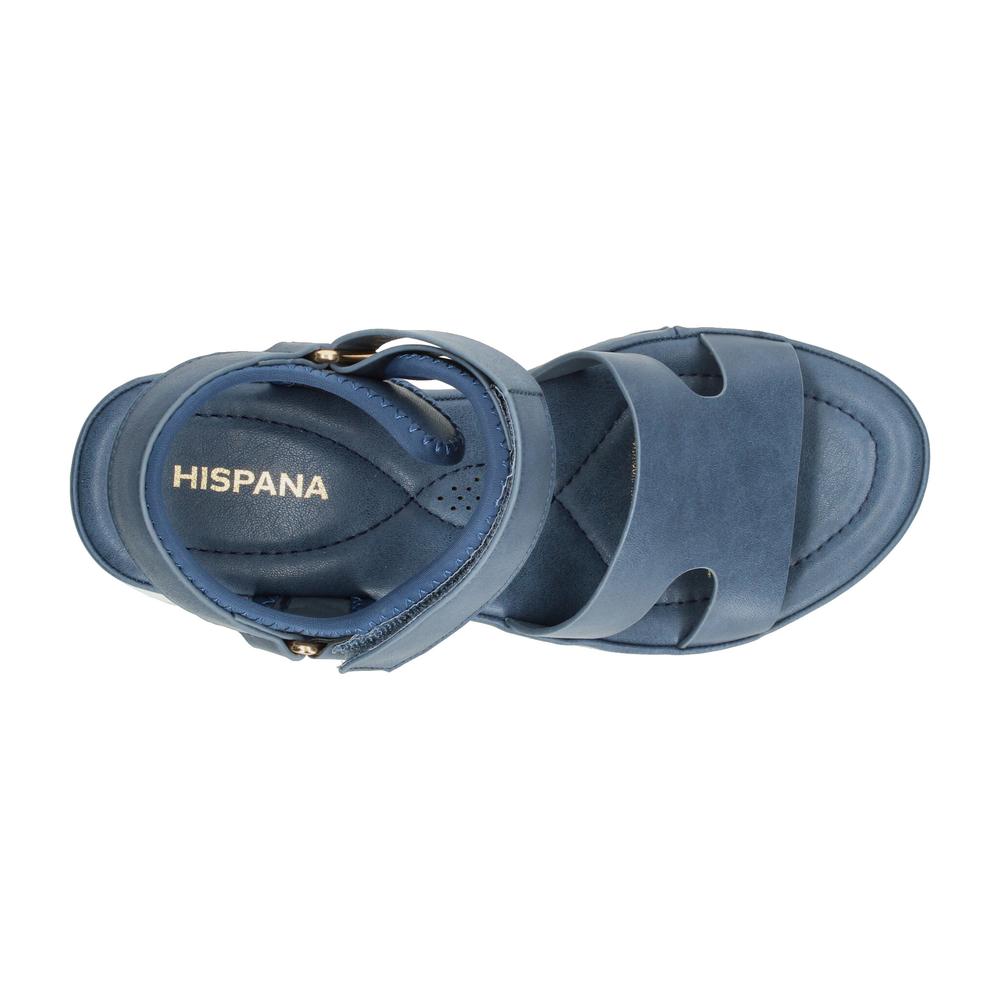Foto 9 pulgar | Sandalias Hispana Azul Para Mujer [his168] Azul