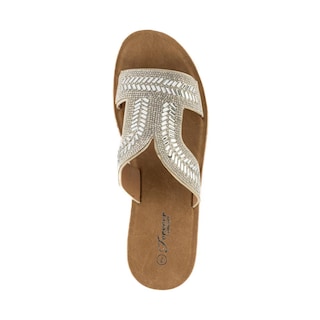 Foto 3 | Sandalia Tiras Flat Casual Boho Para Mujer Walki Gloria Plateado