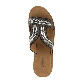 Foto 3 | Sandalia Tiras Flat Casual Boho Para Mujer Walki Gloria Negro