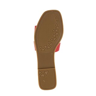 Foto 4 | Sandalia Tiras Flat Casual Brillo Para Mujer Walki Azula Rojo