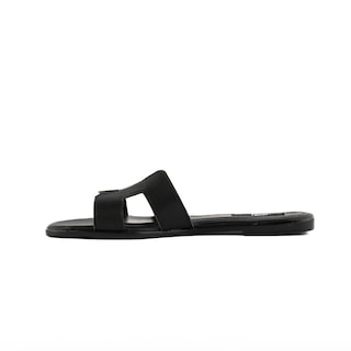 Foto 2 | Sandalia Tiras Flat Casual Brillo Para Mujer Walki Azula Negro
