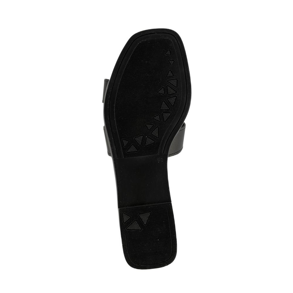 Foto 5 pulgar | Sandalia Tiras Flat Casual Brillo Para Mujer Walki Azula Negro