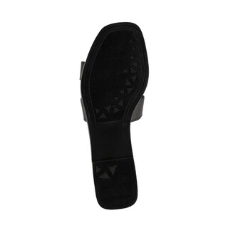 Foto 4 | Sandalia Tiras Flat Casual Brillo Para Mujer Walki Azula Negro