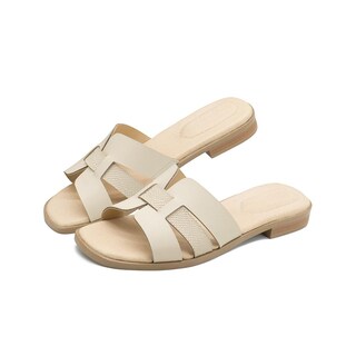 Foto 3 | Sandalia Chancla Para Dama Playa Super Comodas Color Beige Beige