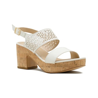Foto 1 | Sandalia Plataforma Con Tacon Diseño Floral Color Beige Beige