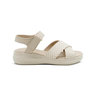 Foto 5 | Sandalia Para Mujer Plataforma Acabado Tejido Color Beige Beige