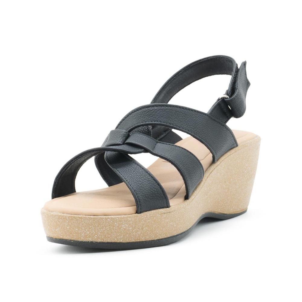 Foto 5 pulgar | Sandalia Plataforma Casuales Para Dama Color Negro 22-26 Negro