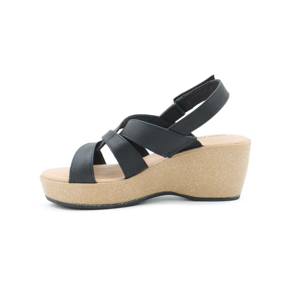 Foto 7 pulgar | Sandalia Plataforma Casuales Para Dama Color Negro 22-26 Negro