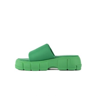 Foto 2 | Sandalia Plataforma Slip On Moda Para Mujer Walki Rocio Verde