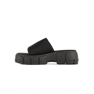 Foto 2 | Sandalia Plataforma Slip On Moda Para Mujer Walki Rocio Negro