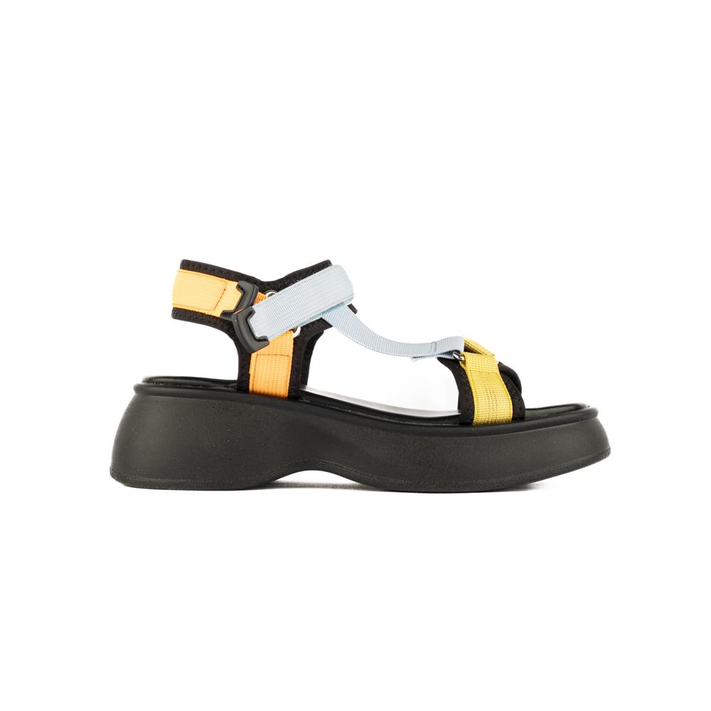 Foto 2 pulgar | Sandalia Plataforma Chunky Moda Para Mujer Walki Grecia Negro