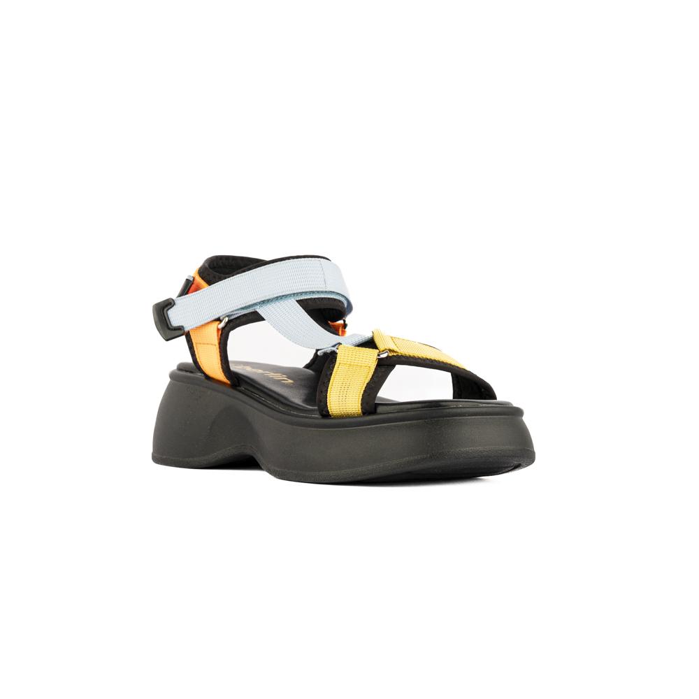 Foto 3 pulgar | Sandalia Plataforma Chunky Moda Para Mujer Walki Grecia Negro