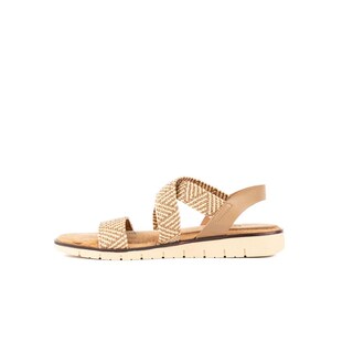 Foto 5 | Sandalia Plataforma Casual Boho Para Mujer Walki Delia Beige