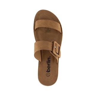 Foto 3 | Sandalia Casual Plana Flat Doble Hebilla Para Mujer Walki Kim Cafe