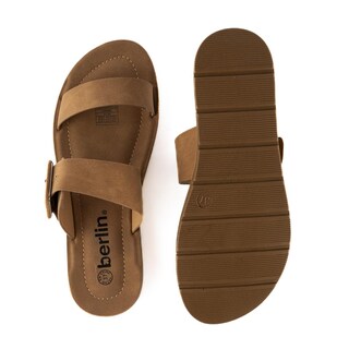 Foto 4 | Sandalia Casual Plana Flat Doble Hebilla Para Mujer Walki Kim Cafe