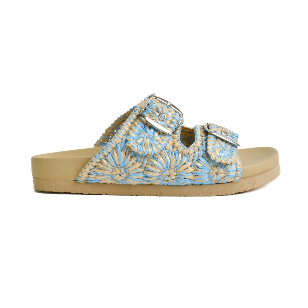 Sandalia Plataforma Walki Argenis Azules para Mujer