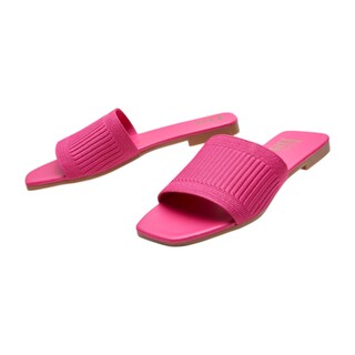 Foto 4 | Sandalia Calzado Watanabe Color Rosa Plana Textil Tejido