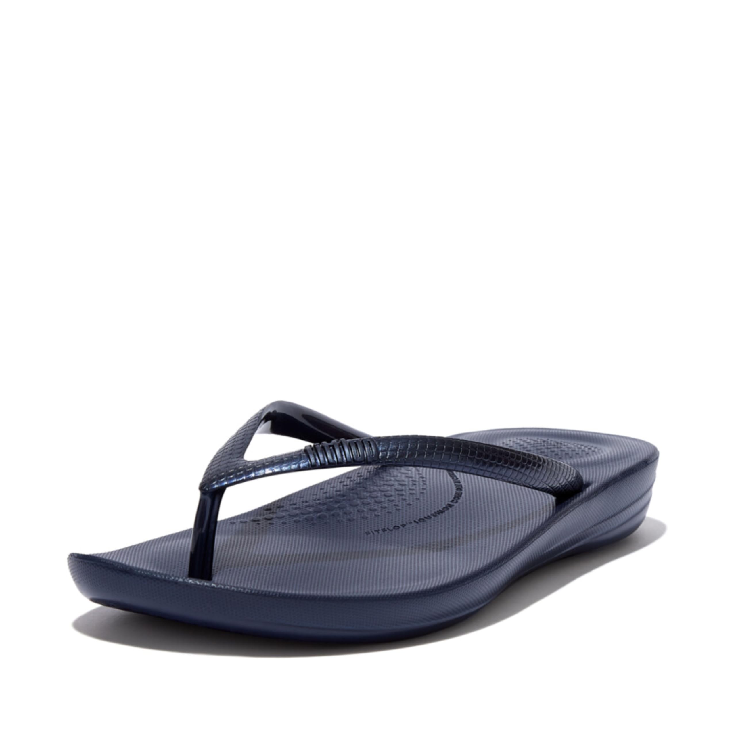 Chanclas Fitflop Iqushion Ergonómicas Para Mujer, Color Azul, Talla 6 - Venta Internacional.