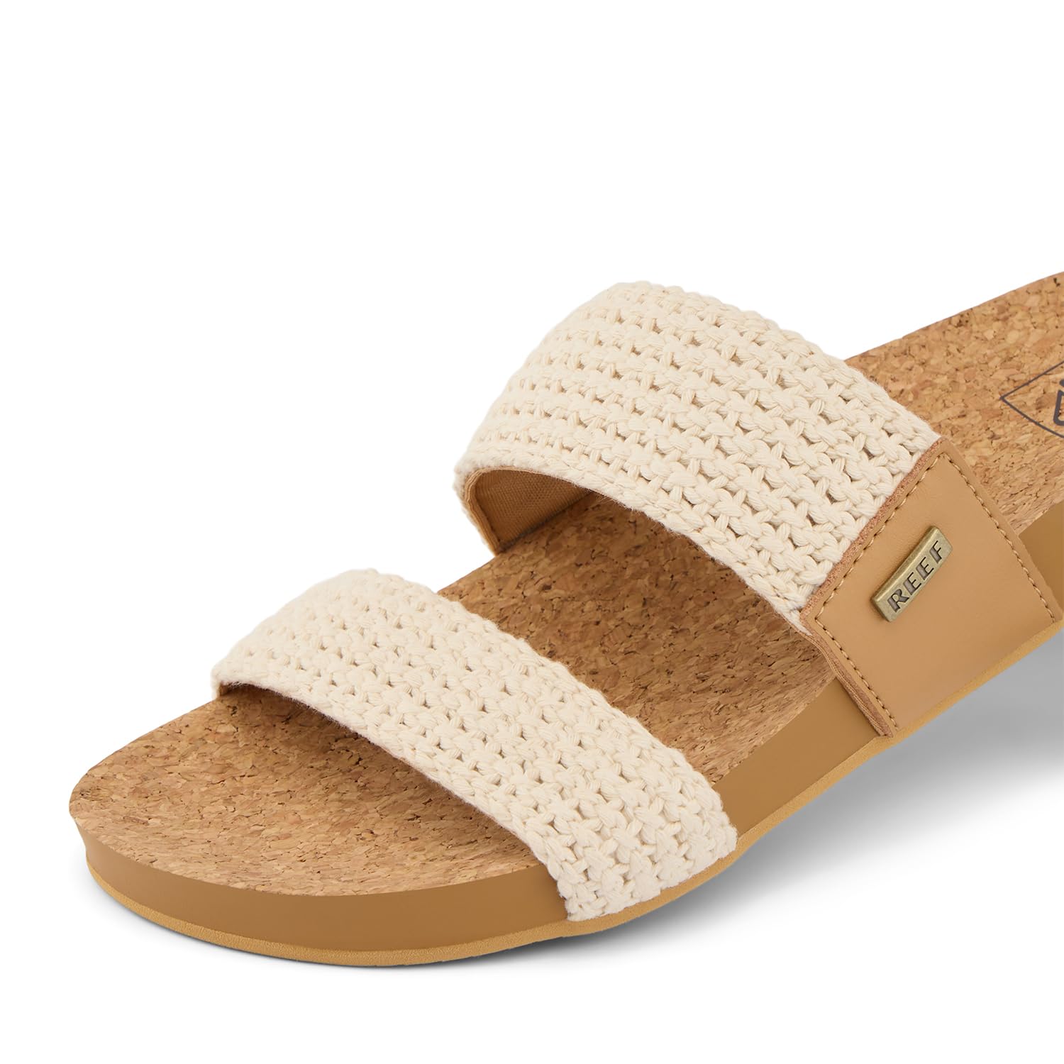 Foto 7 pulgar | Sandalia Slide Reef Cushion Vista De Piel Vegana Para Mujer 9 - Venta Internacional.