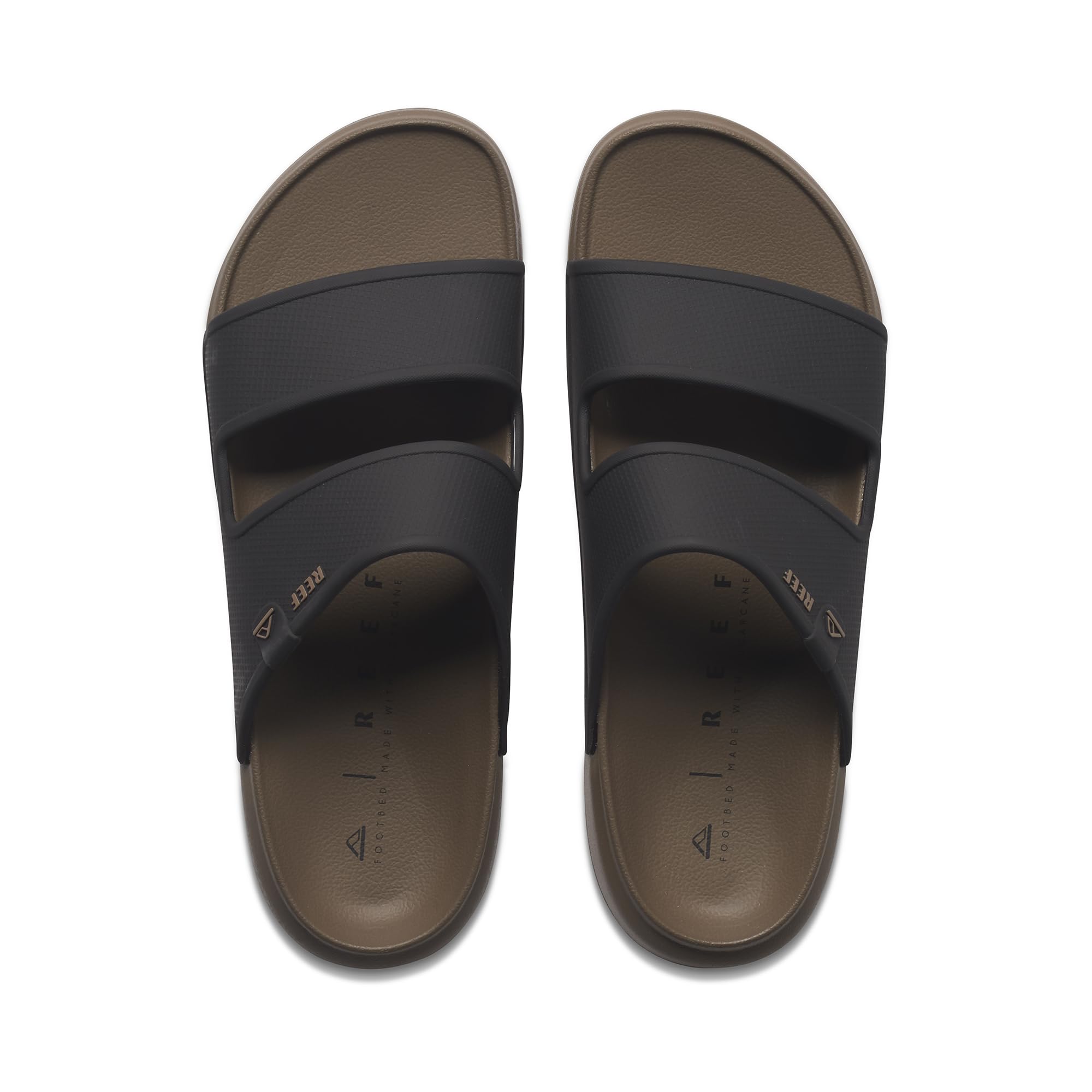 Foto 6 pulgar | Sandalias Reef Oasis Double Up, Aptas Para Hombre, Aptas Para El Agua, Color Fósil Y Negro - Venta Internacional.