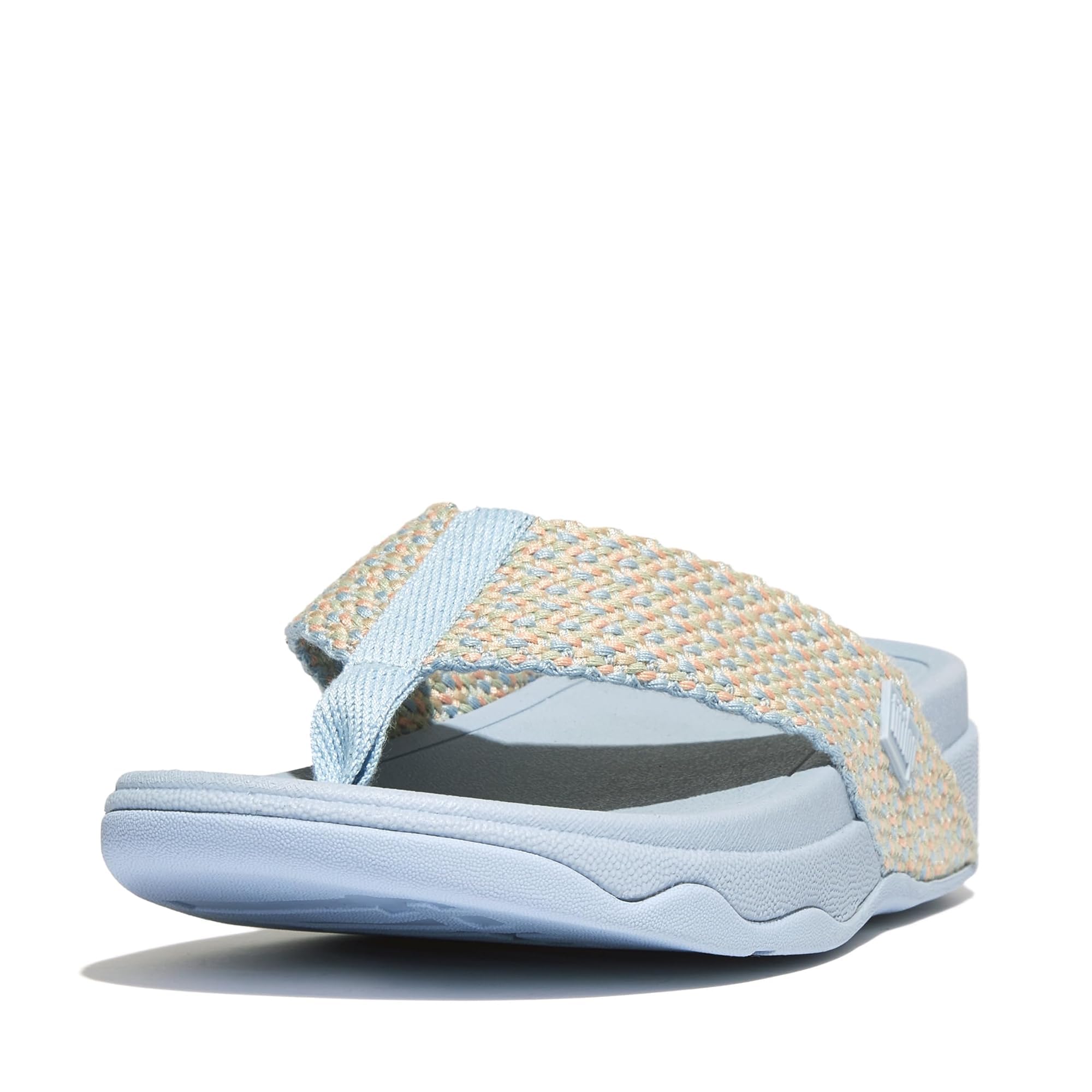 Sandalias Fitflop Surfa Para Mujer, Con Puntera En Forma De Cuña, Color Azul, Talla 10 - Venta Internacional.