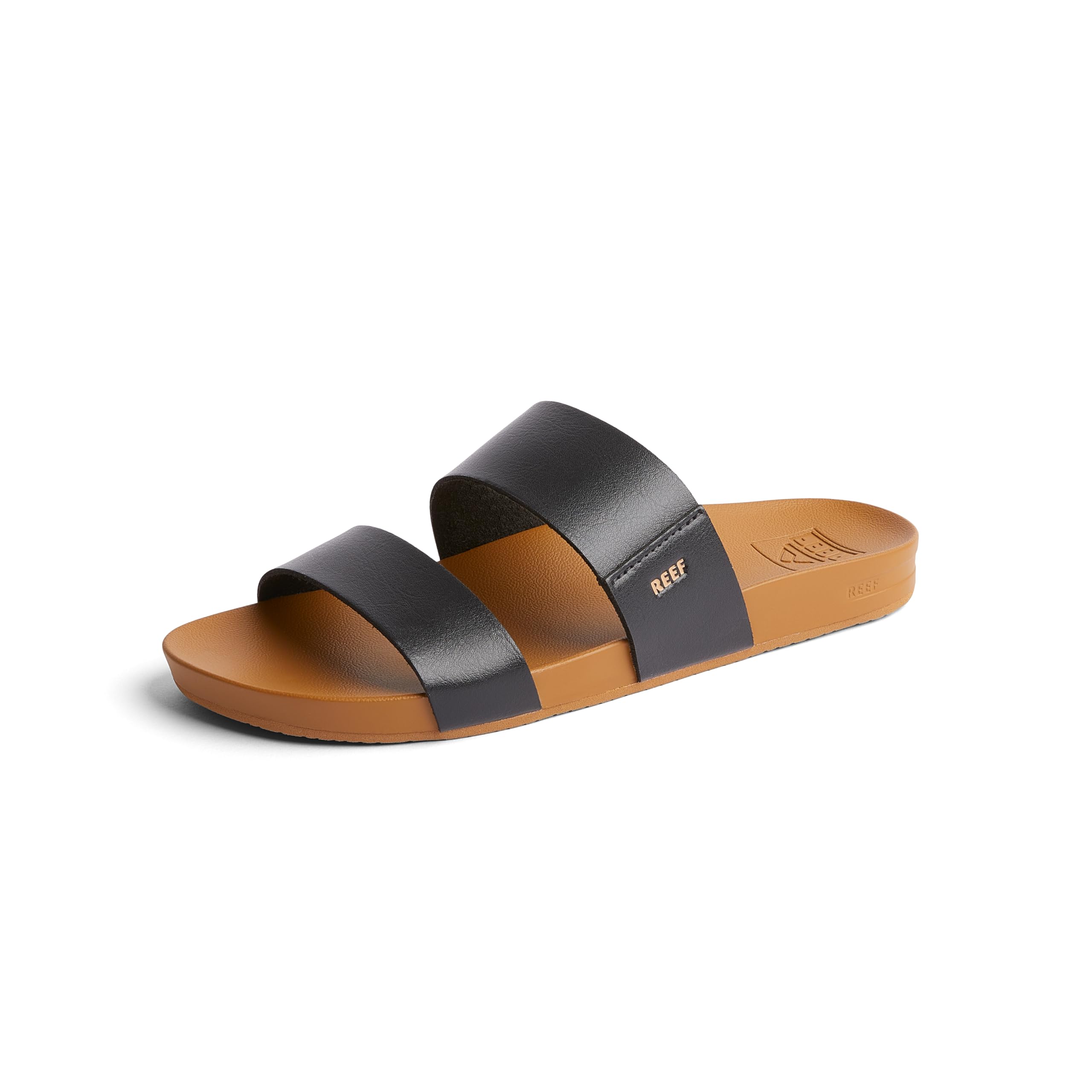 Sandalia Slide Reef Cushion Vista Para Mujer, Color Negro/natural, Talla 11 - Venta Internacional.