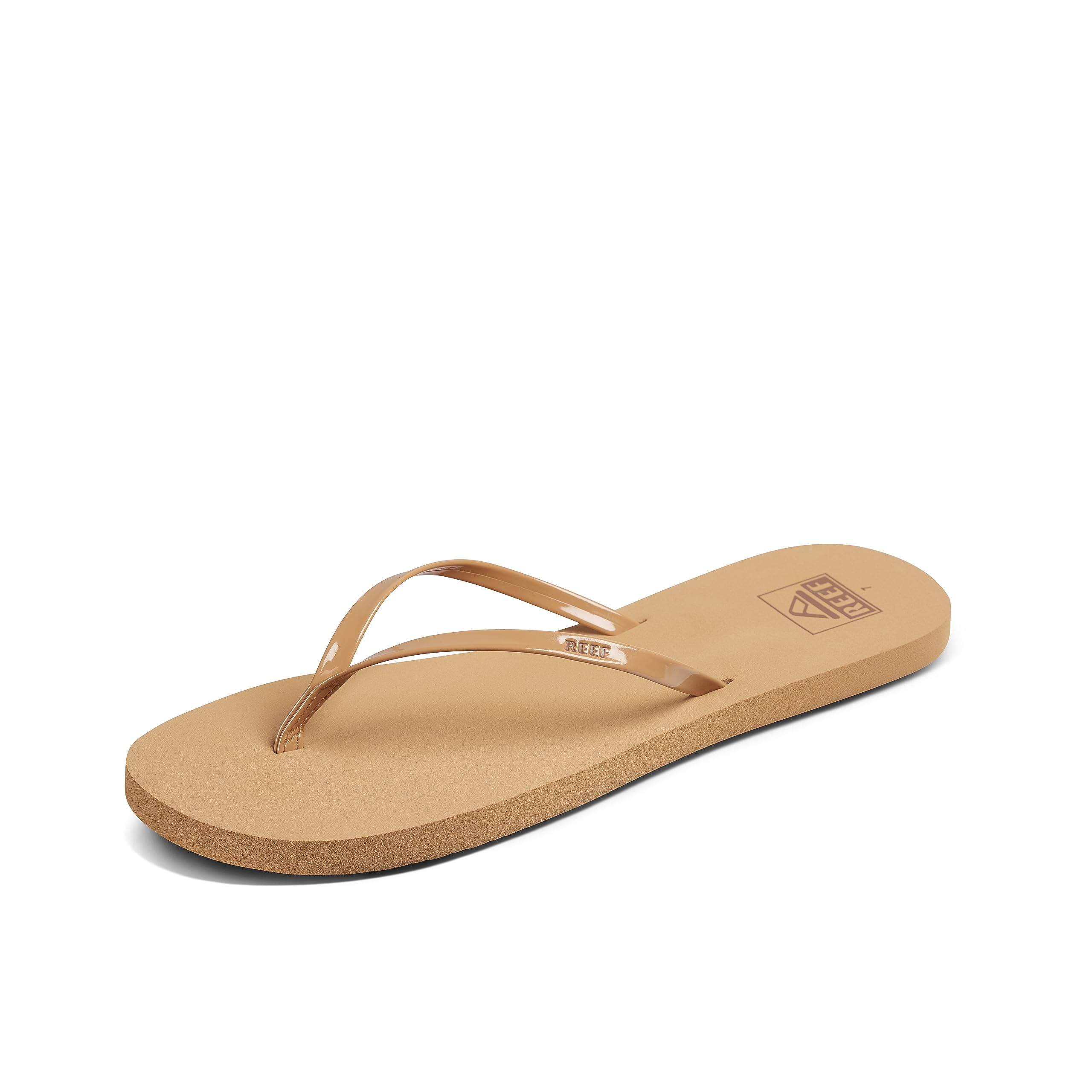 Sandalia Reef Bliss Nights Para Mujer, Color Natural, Charol, Talla 7 - Venta Internacional.