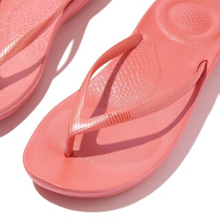 Foto 2 | Chanclas Fitflop Iqushion Ergonómicas Para Mujer, Color Coral Perlado - Venta Internacional.