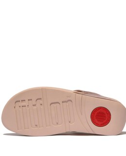 Foto 4 | Flip Flop Fitflop Lulu De Piel Para Mujer En Oro Rosa - Venta Internacional.