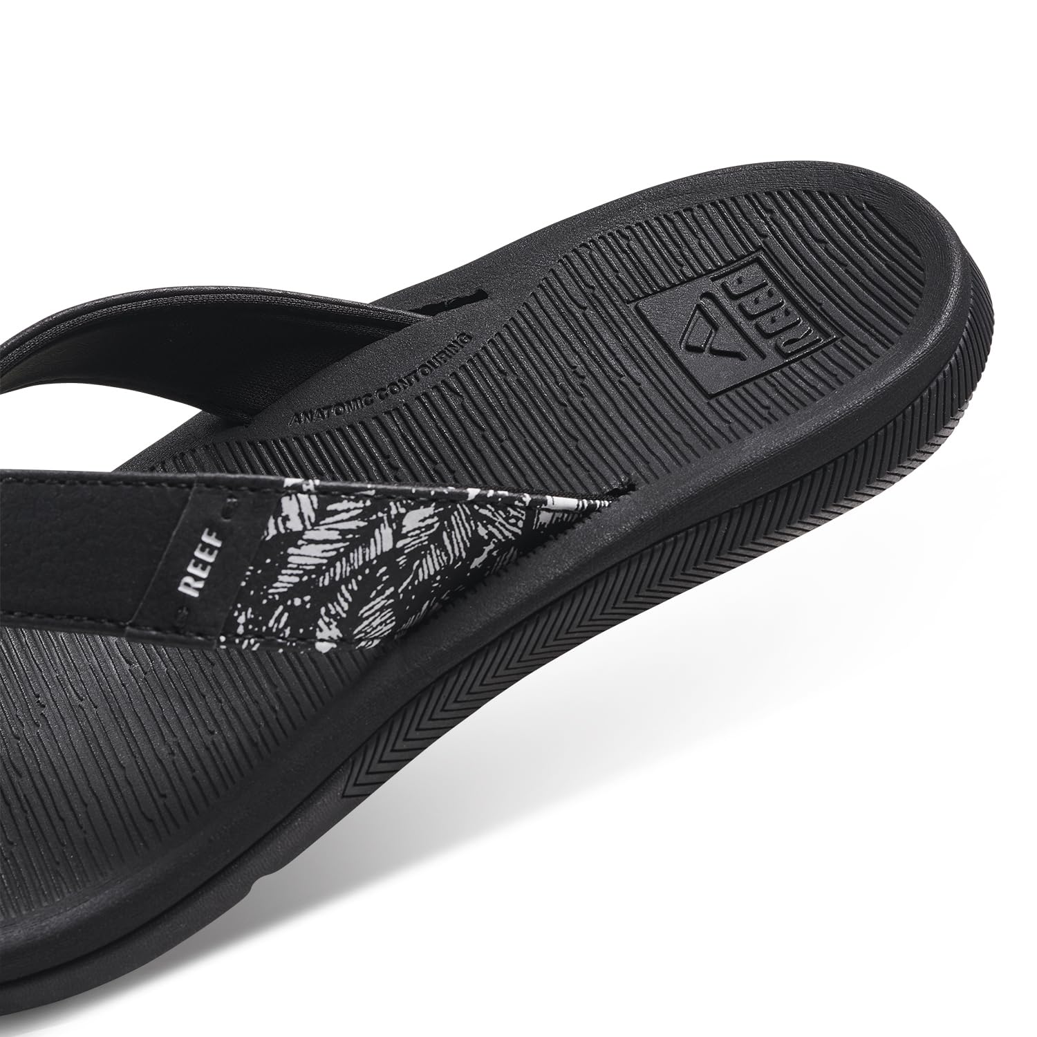 Foto 7 pulgar | Sandal Reef Santa Ana Para Mujer, Piel Vegana, Color Blanco Y Negro, 6 - Venta Internacional.