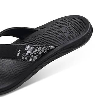 Foto 6 | Sandal Reef Santa Ana Para Mujer, Piel Vegana, Color Blanco Y Negro, 6 - Venta Internacional.